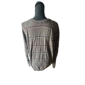 Banana Republic Men’s Striped Merino Wool Sweater – Classic Crewneck